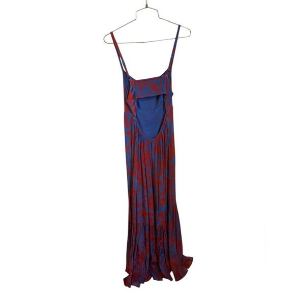 Madewell Empire-Waist Tank Maxi Dress in Exploded Red And Blue Floral 4 - Picture 4 of 8
